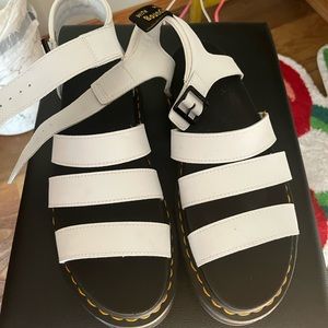 White Doc Marten Sandals
